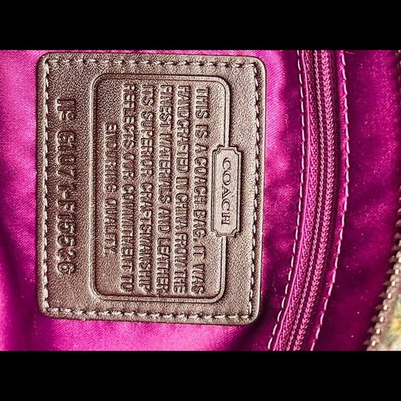 Coach Wool Plaid Shoulder Bag - Picture 4 of 9